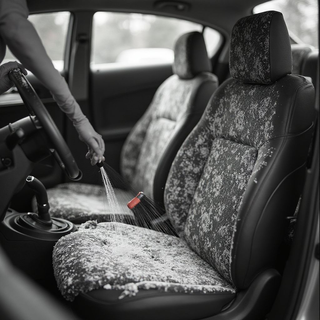 Čištění sedaček pomocí extrakční metody